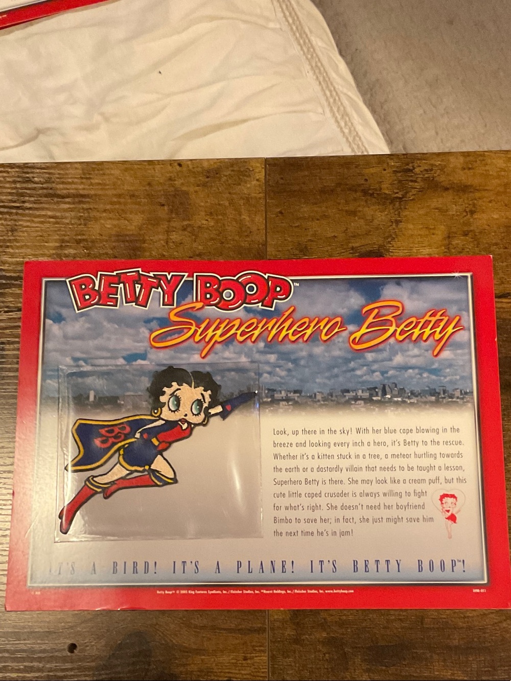Betty Boop Superhero Betty Wall Art - Red, Blue, Yellow